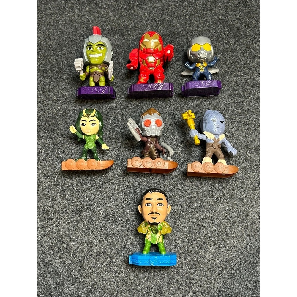 McDonald's Marvel Avengers Eternals Toy Lot Hulk Iron Man Ant-Man Star-Lord 9pc